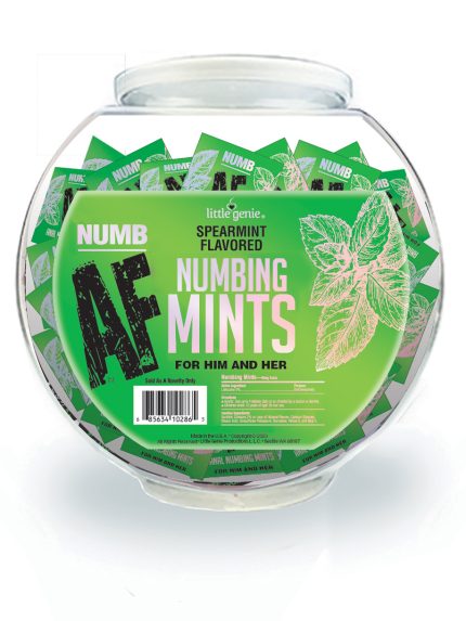 Numb Af - Spearmint Flavored Numbing Mints - Display - 100 Pcs